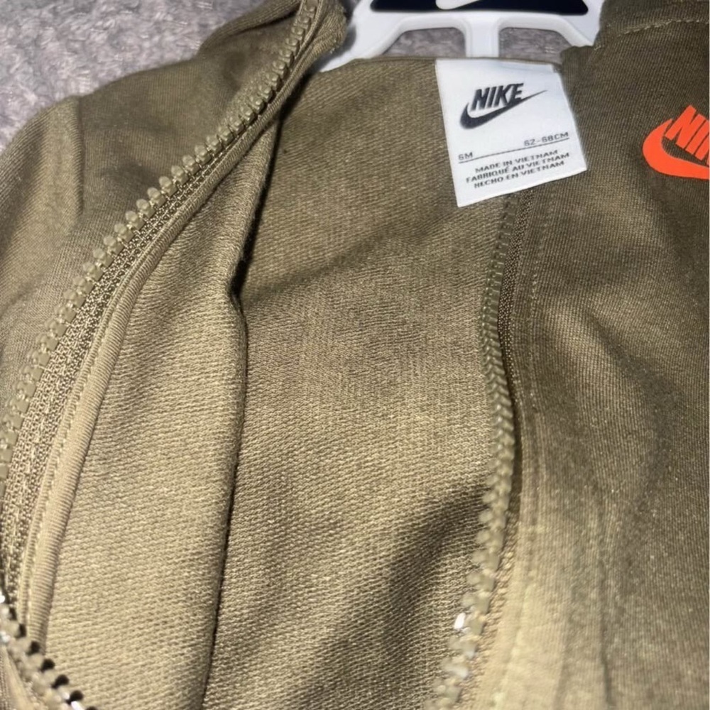 6M Nike Olive and Orange One Piece Outfit - Picture 4 of 5